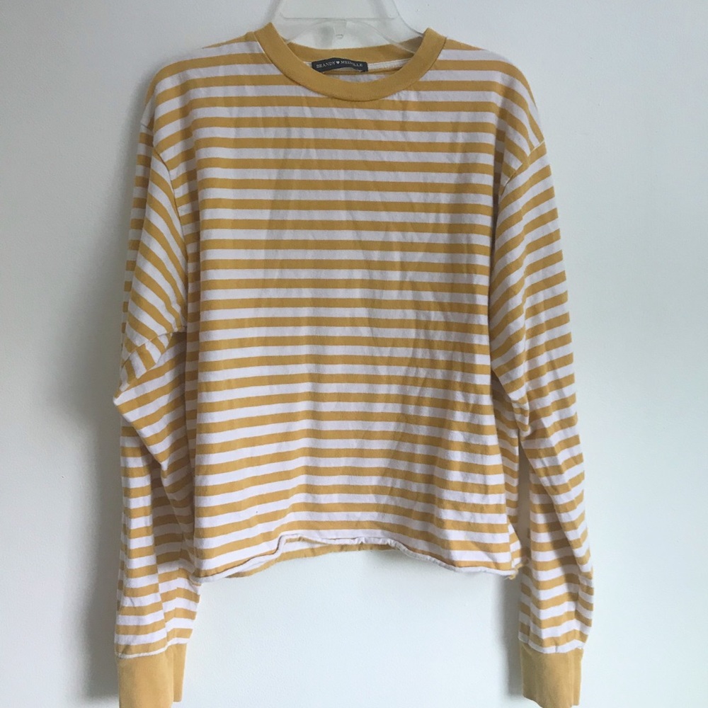 Brandy Melville Long Sleeve Cropped Tee